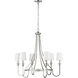 Artemis 6 Light 30 inch Polished Nickel Chandelier Ceiling Light